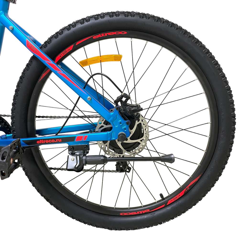 Электровелосипед Eltreco XT 600 Pro (сине-оранжевый) 19