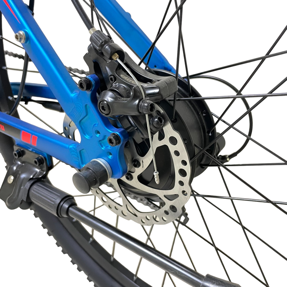 Электровелосипед Eltreco XT 600 Pro (сине-оранжевый) 20