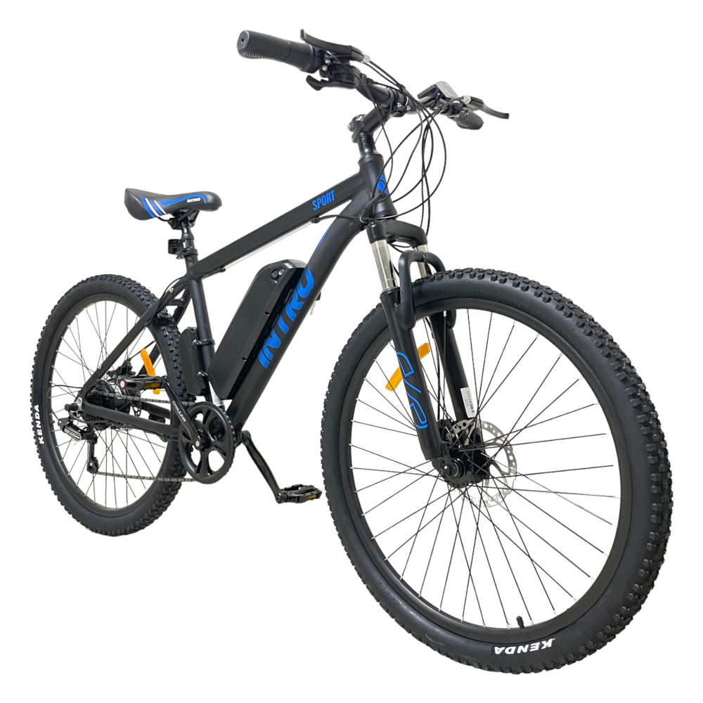 Электровелосипед INTRO Sport черно-синий 6