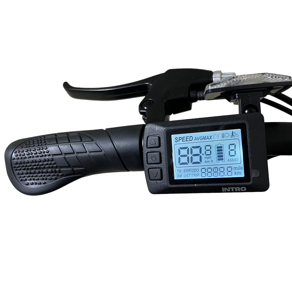 Электровелосипед INTRO Sport черно-зеленый 12