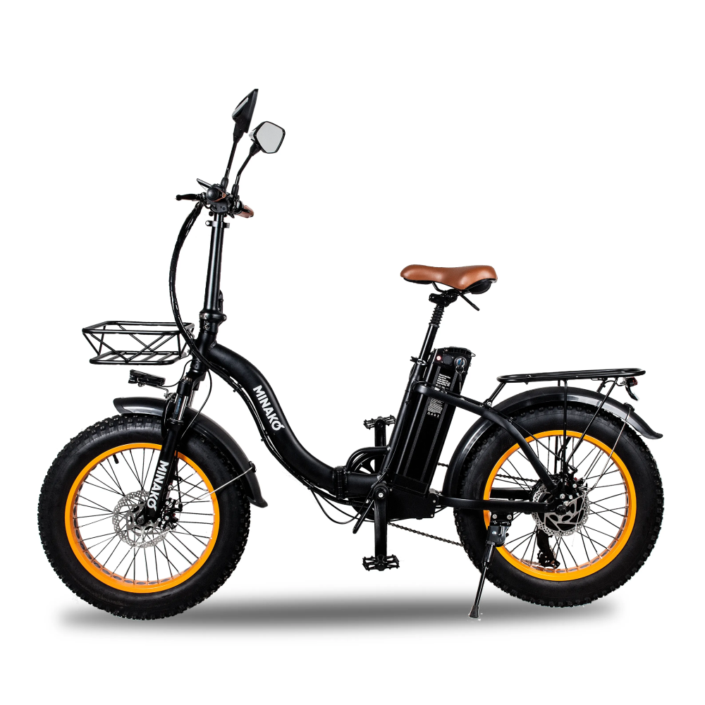 Электровелосипед Minako F11 оранжевый 1