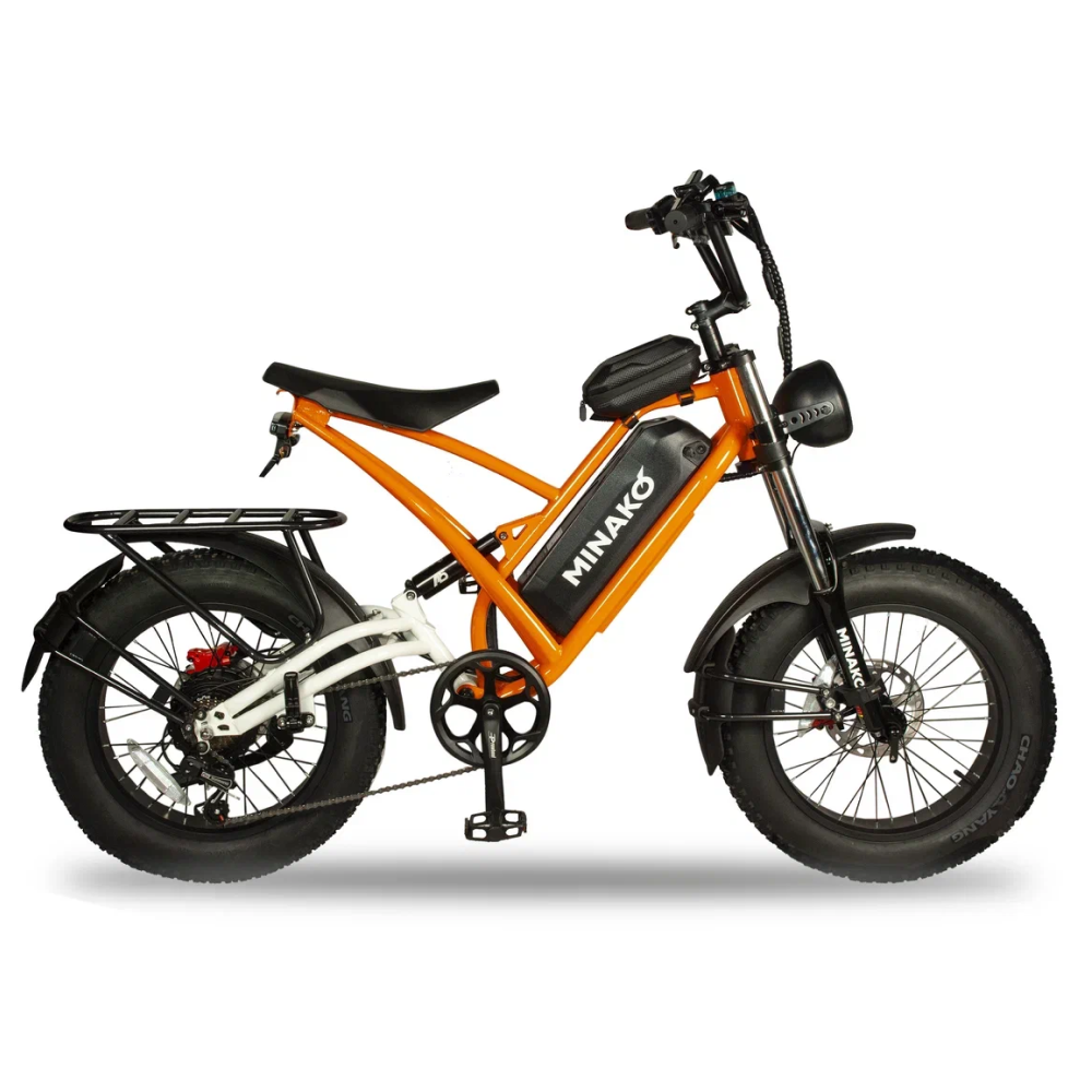 Электровелосипед Minako FOX (23Ah) Оранжевый Спицы 2