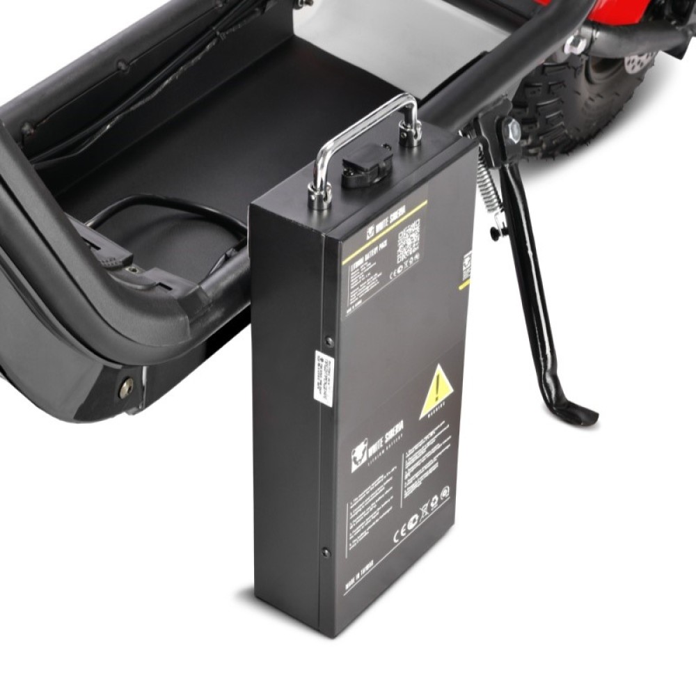 Электроскутер CityCoco WHITE SIBERIA MINI R 2.0 1200W (2022) RED 24