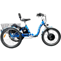 Электровелосипед электротрицикл Horza Stels Trike 24 Синий